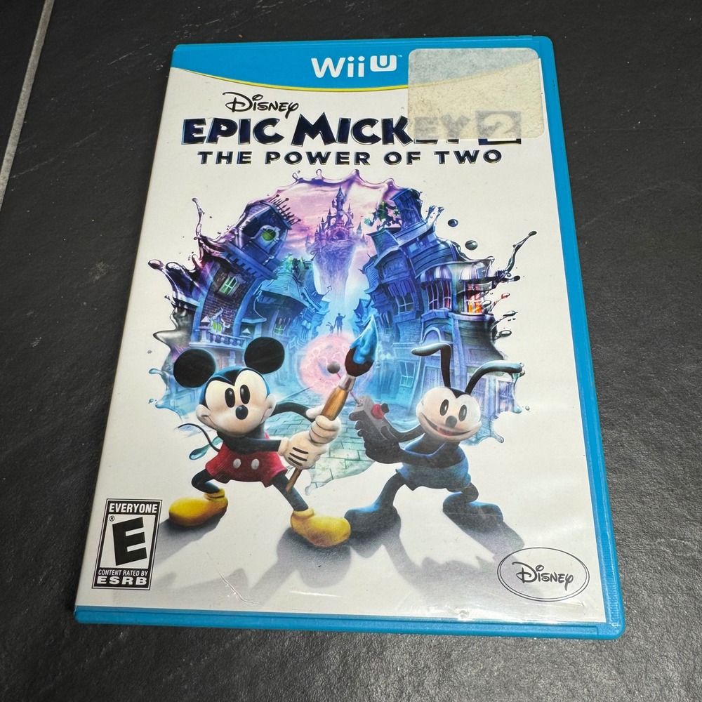Disney Epic‎ Mickey 2 The Power of Two Nintendo Wii U Video Game with Manual